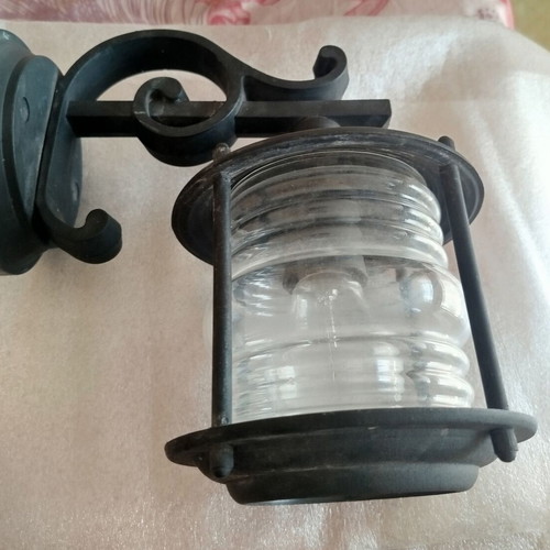 Vintage outdoor lantern lamp black used from the '90s