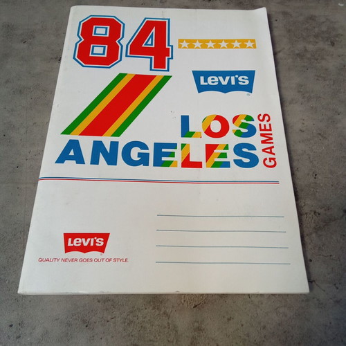 Levis 1984 Los Angeles Olympics notebook collectible, like new, promotional 1980