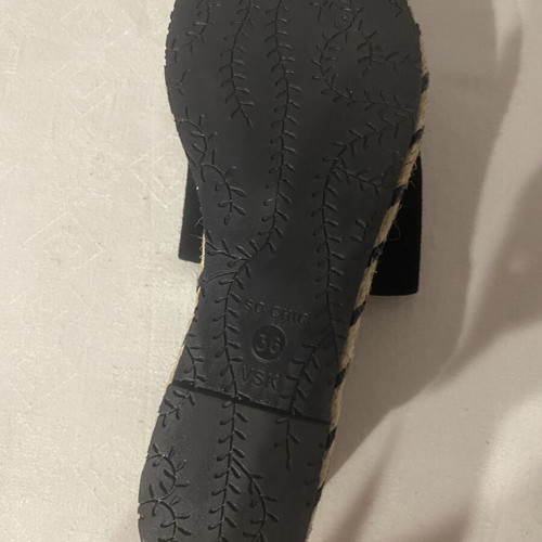 So Chic By Vsk Leather Mules Platform Sandals Size 36 Like New