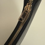Furla handbag like new, black and gold