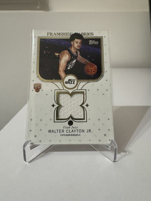 Walter Clayton Jr. rookie patch from Topps 25-26 like new