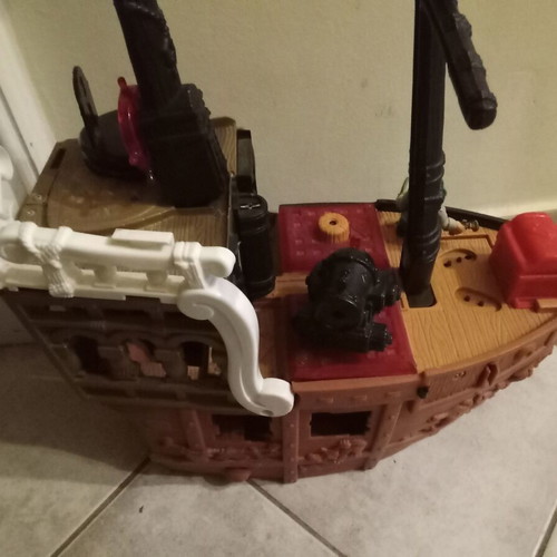 Fisher Price large boat used with missing parts