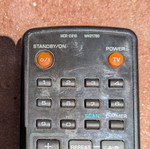 Yamaha MCR-E810 remote used, functional without back cover