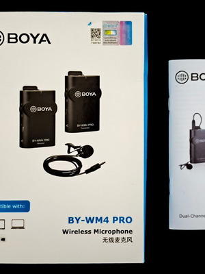 Boya BY-WM4 PRO ασύρματο μικρόφωνο μεταχειρισμένο με δέκτη και lavalier