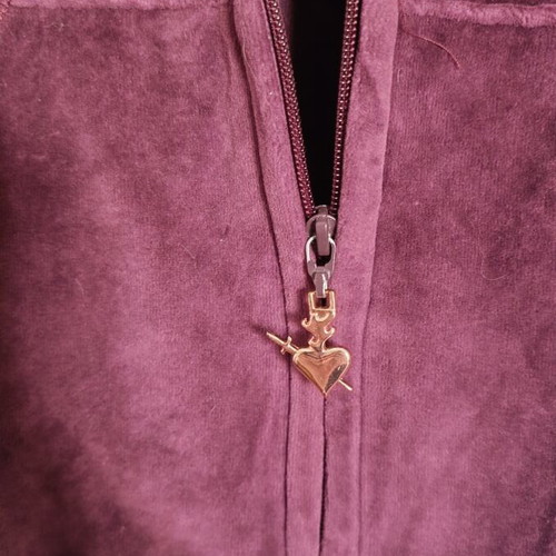 SugarFree women's velour tracksuit set like new, purple, jacket M, pants L