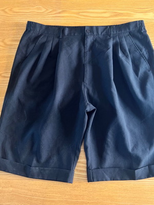 Montique men's black pleated shorts XXL