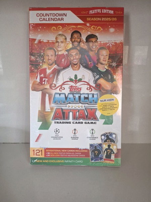 Match Attax 2025/26 Advent Calendar new, festive trading cards