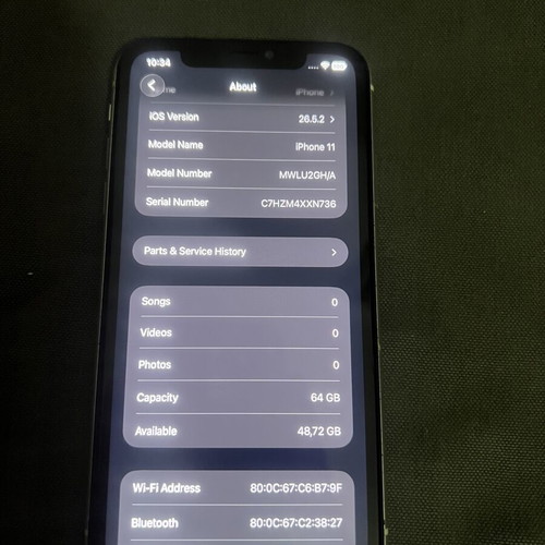Apple iPhone 11 64GB white smartphone