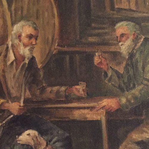 A. Voumbakis painting used, authentic oil painting