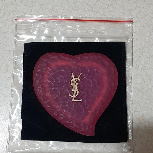 Yves Saint Laurent YSL Heart Vintage 90s Mirror Collectible 1993
