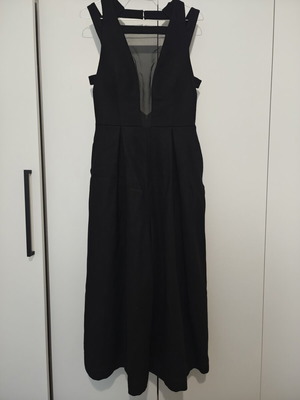 Ioanna Kourbela black jumpsuit with pockets, size S