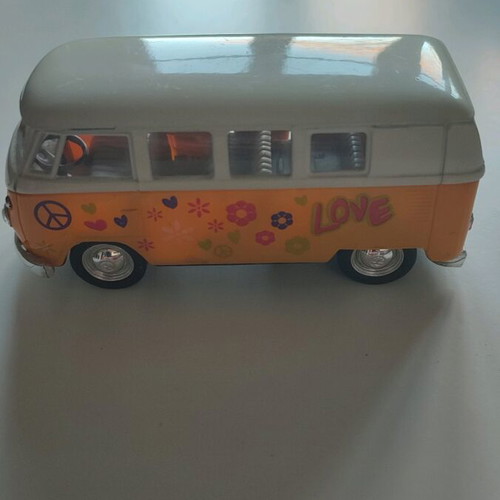 Volkswagen collectible miniature in hippie style like new