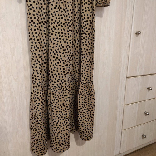 Polka Dot Dress with Ruffles used, size M