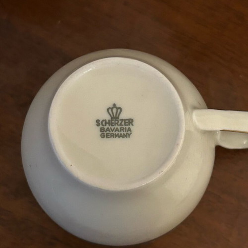 Scherzer Bavaria Germany Tea Set porcelain, new