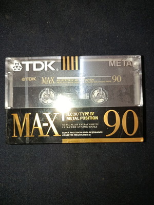 Κασέτα ήχου TDK MA-X 90 Type IV σφραγισμένη, USA 1990