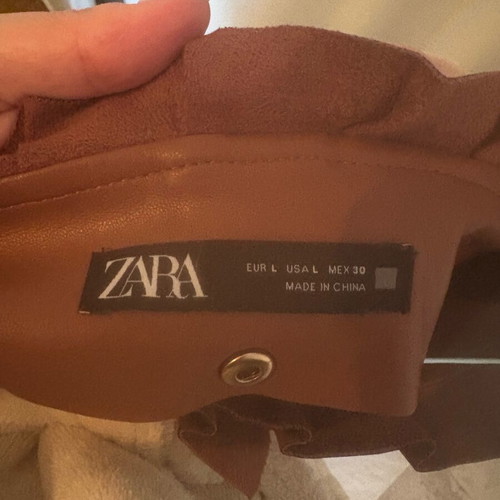Mini skirt with pleats Zara like new, brown