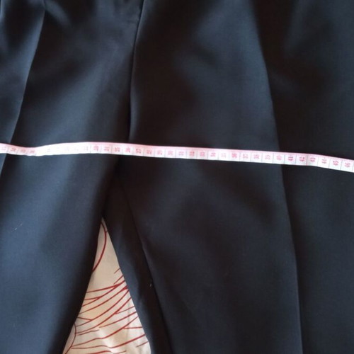 High-waisted office pants, black, size XL fitting Large