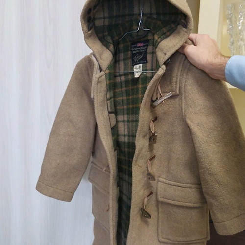 Montgomery Gloverall wool coat used for 8 years camel color