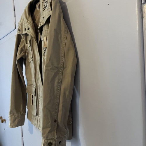 Soul Rebel Beige Military Style Women's Jacket like new, size L