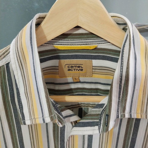 Camel Active men's short-sleeve shirt like new, multicolor, size L