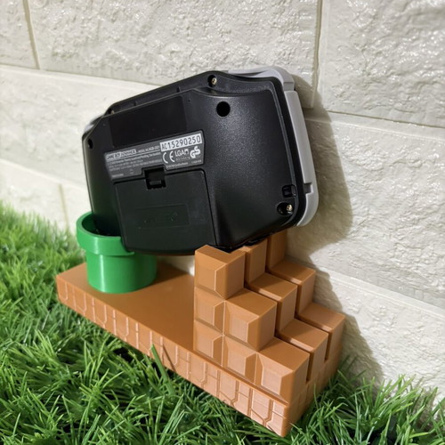 Nintendo Game Boy Advance Super Mario 3D printed stand
