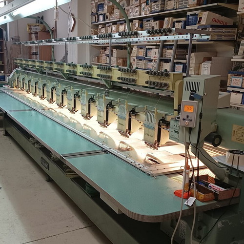 Tajima 12-head embroidery machine used model TMEF-H612