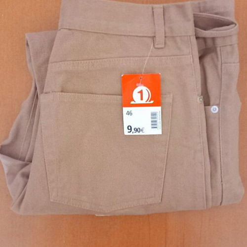 Men's winter cotton pants new, size 46 beige