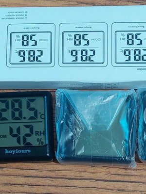 Σταθερός θερμόμετρος πακέτο 3 μίνι ψηφιακοί υγρόμετροι και θερμοκρασιακοί μετρητές
