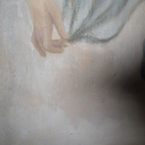 Aphrodite of Milos Fresco like new, very large painting 180x92cm