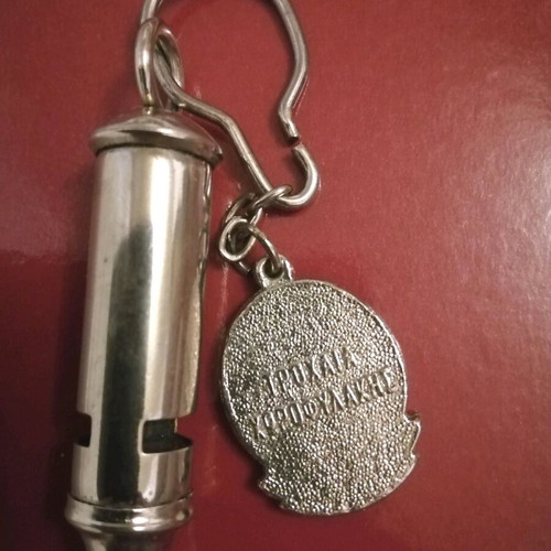 Metal Police Whistle used with Keychain