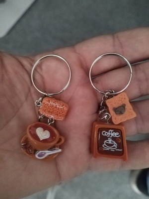 Coffee keychains pack of 2 new
