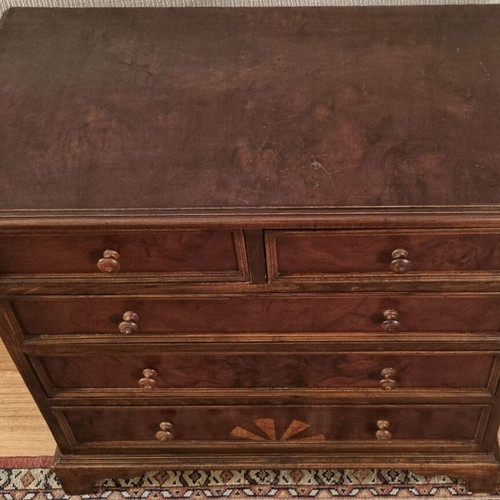 Vintage dresser used with three large and two small drawers