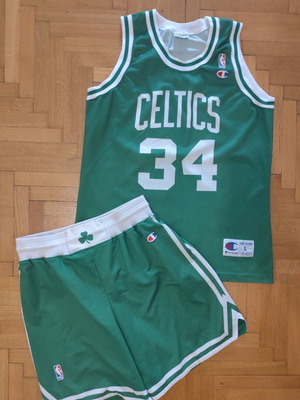 Boston Celtics NBA jersey and shorts set used, authentic
