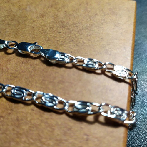 Hand chain silver color stainless steel new