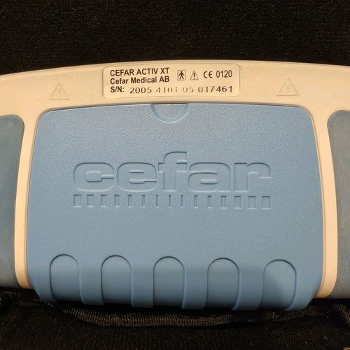 Cefar Activ XT TENS/EMS electrotherapy device used, complete set