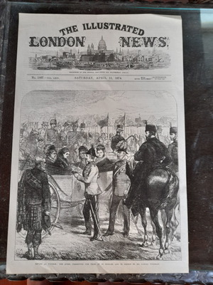 Γκραβούρα 1874 μεταχειρισμένη από Illustrated London News