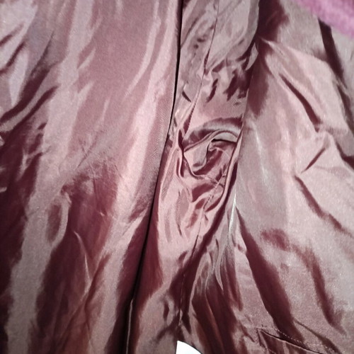 Bordeaux wool cashmere coat like new