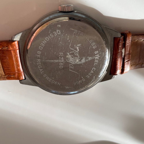 Regal Sweden watch used with leather strap