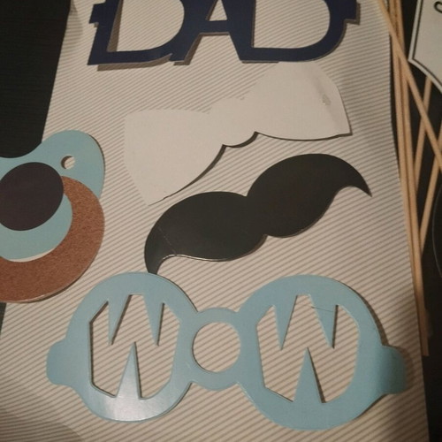 Baby Props set paper with sticks for boys new
