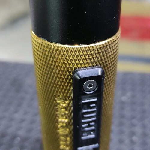 Purge Gold 21700 mechanical mod like new with Ashgard Black 28mm extra deck
