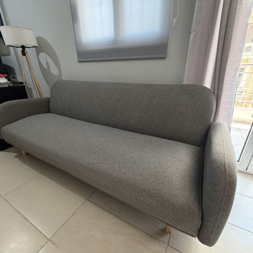 JYSK PARADIS 3-seat sofa bed, light grey