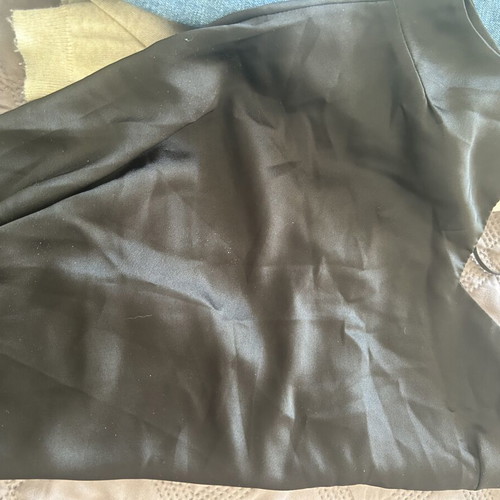 Satin blouse black size L like new