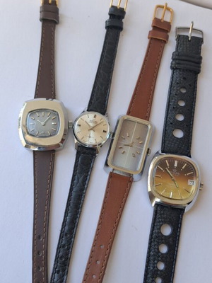 Midas Oscar set of 4 retro mechanical watches like new