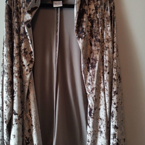 Velvet jacket silver, like new, size L