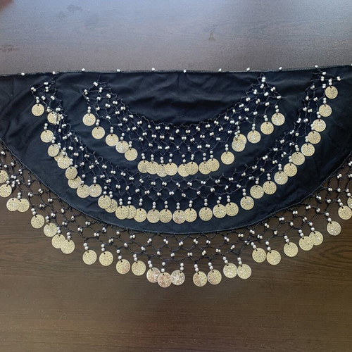 Belly Dance Belt Scarf used with Silver Coins