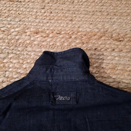 MCS women's denim shirt dress like new, dark blue, size L
