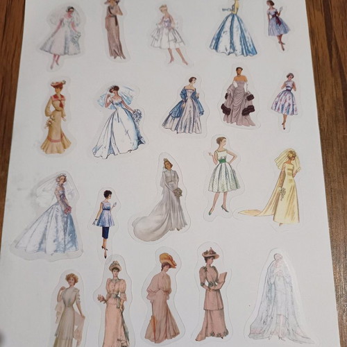 Scrapbooking new with fashion theme and beautiful dresses