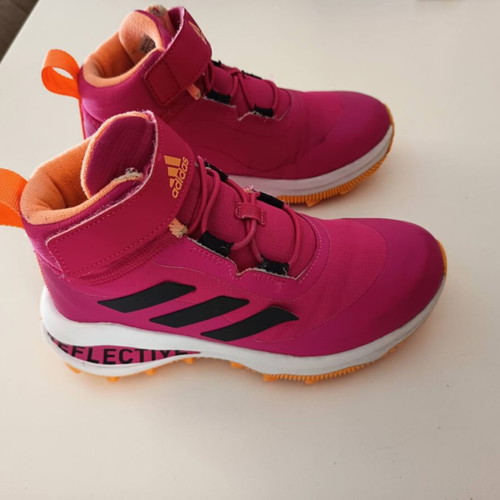 Adidas FortaRun Atr El K kids' shoes size 33 used, pink and orange