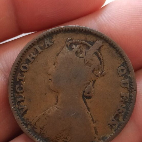 Ινδία 1/2 Anna 1864 νόμισμα καινούργιο