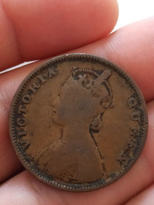 Ινδία 1/2 Anna 1864 νόμισμα καινούργιο